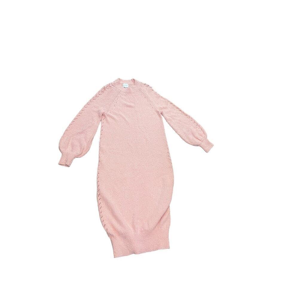 Steele Label Heavy Weight Pink‎ Sweater Midi Dress Womens Small
